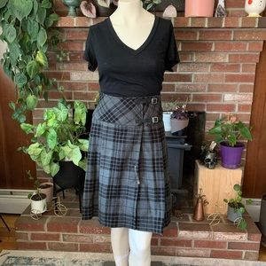 Vegan “wool” plaid tartan kilt